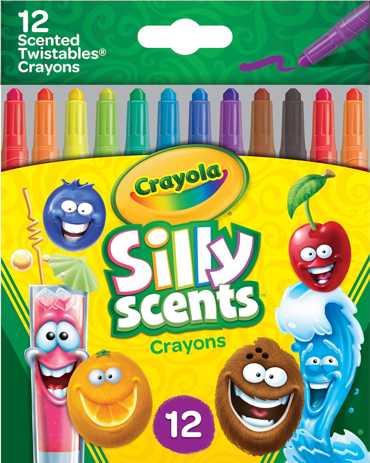 Crayola Silly Scents Twistables Crayons, Sweet Scented Crayons, 12 Count, Gift: Toys & Games
