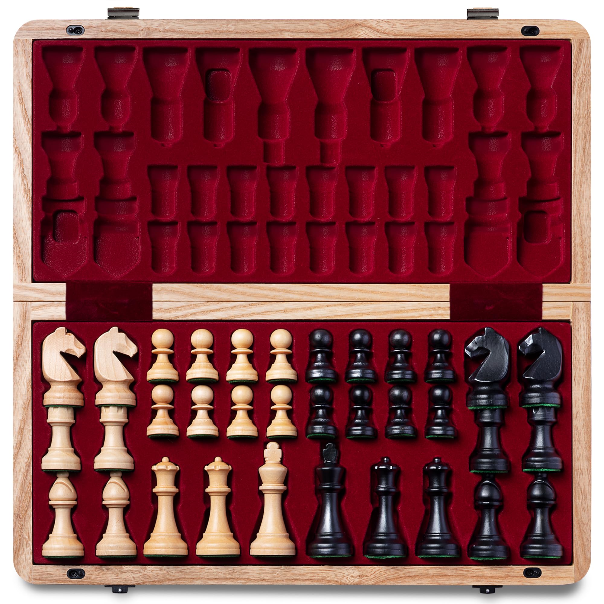 Mua A&A Premium Natural European Ash Folding Chess Set, w/ 15