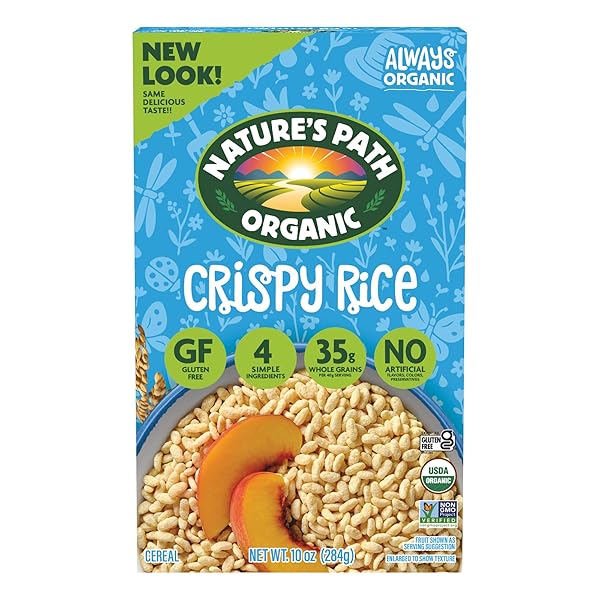 NATURE’S PATH ORGANIC CRISPY RICE CEREAL, 10 OZ...