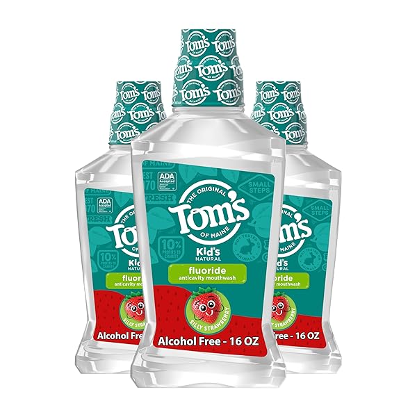 TOM’S OF MAINE CHILDREN’S ANTICAVITY FLUORIDE RINSE MOUTHWASH,...
