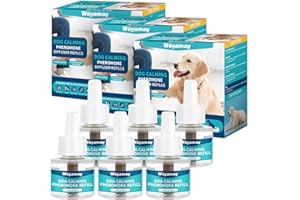 Woyamay Dog Calming Diffuser Refills - 6 Pack Dog Pheromones Calming Diffuser for Dog Anxiety Relief, Dog Pheromone Diffuser, 180 Days Pheromone Diffuser to Calm Dogs, Fits All Common Diffuser Heads