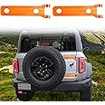 sukemichi Tailgate Hinge Cover Rear Door Hinge Liftgate Trim Exterior Accessories Decoration for 2021 2022 2023 2024 2025 Ford Bronco Accessories 2 Door 4 Door, 1 Pair (Orange)