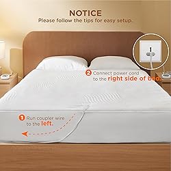 Bedsure Heated Mattress Pad King - Bed Warmer with