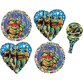 Anagram TMNT Birthday Party Supplies 5pc Balloon Bouquet Decorations