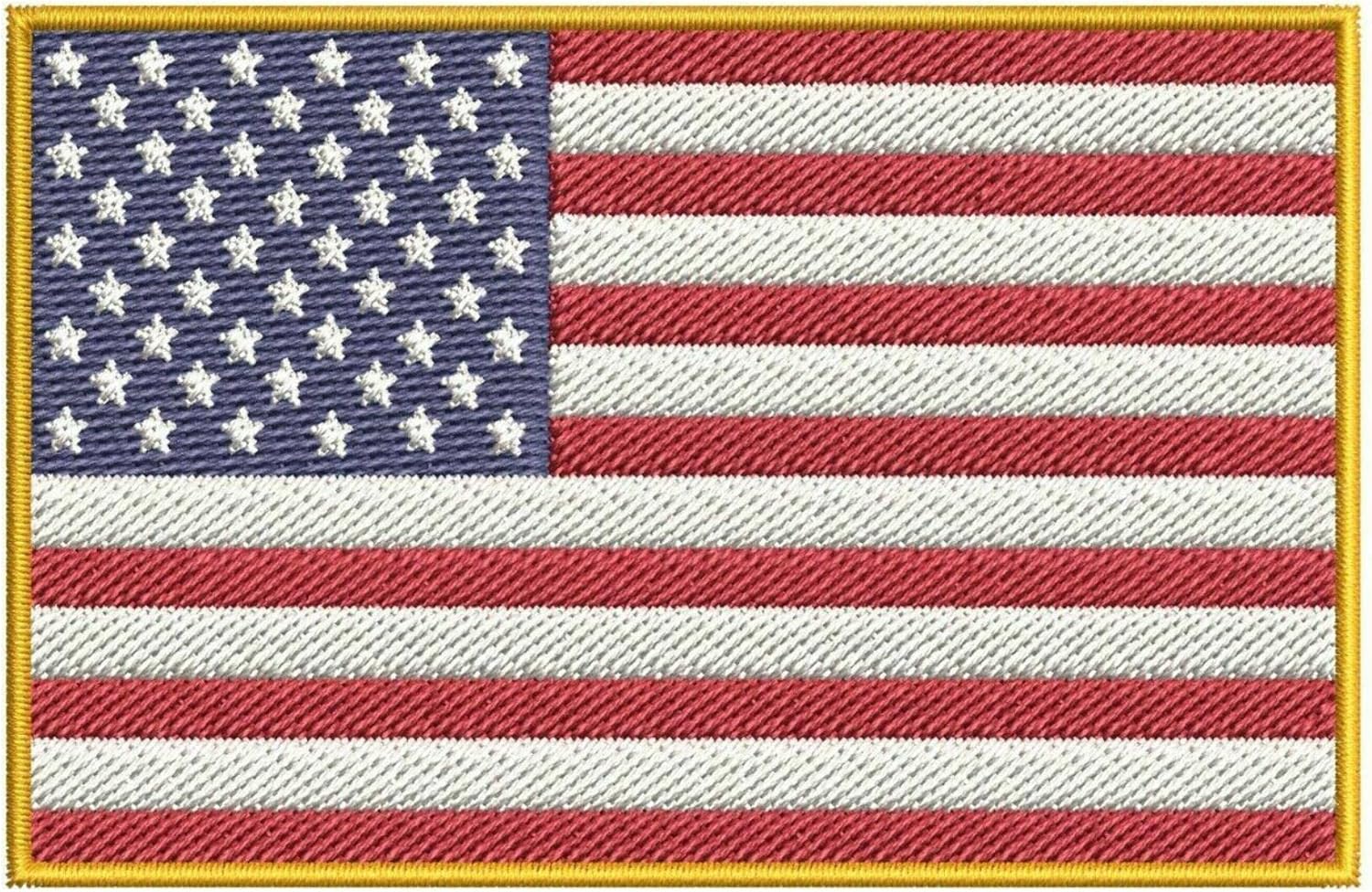 Mixed Media - American Flag Patch 4