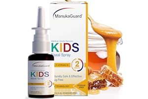 ManukaGuard Kids Sinus Nasal Spray- Manuka Honey and Saline Solution for Kid and Baby Nose Rinse, Sinus Congestion Support, Moisturizing, New Zealand Honey, MGO 400