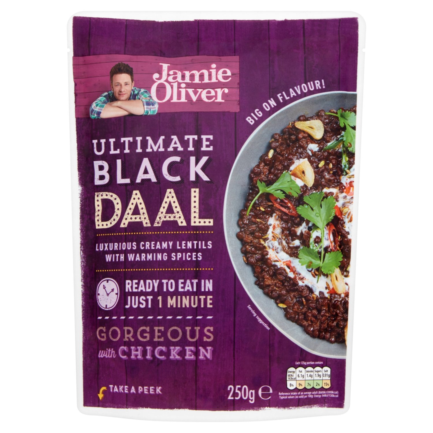 Jamie Oliver Ultimate Black Daal Creamy Lentils with Spices Ready to