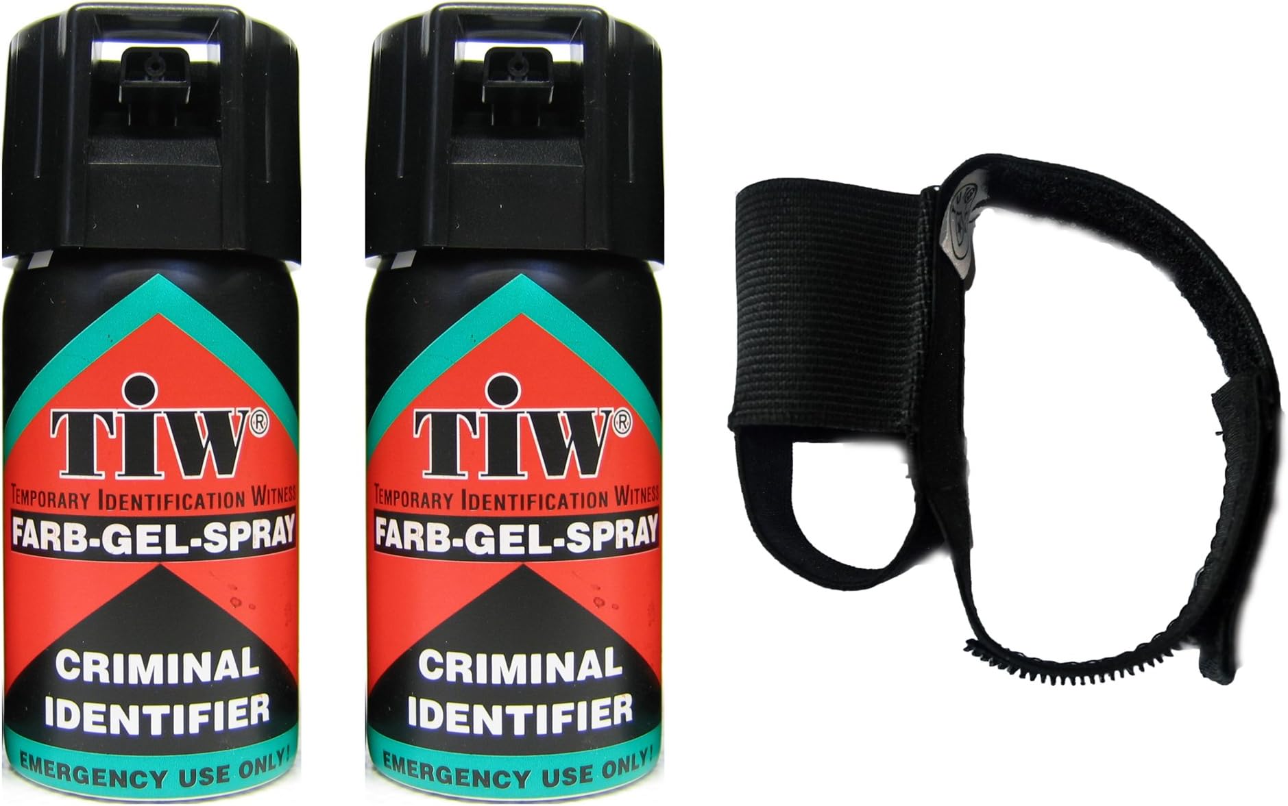 Farb Gel Self Defence Spray with Tutellagy Adjustable Hand Strap | Mainland GB Only | Multi Buy (2 x Farb Gel, 1 x Strap)