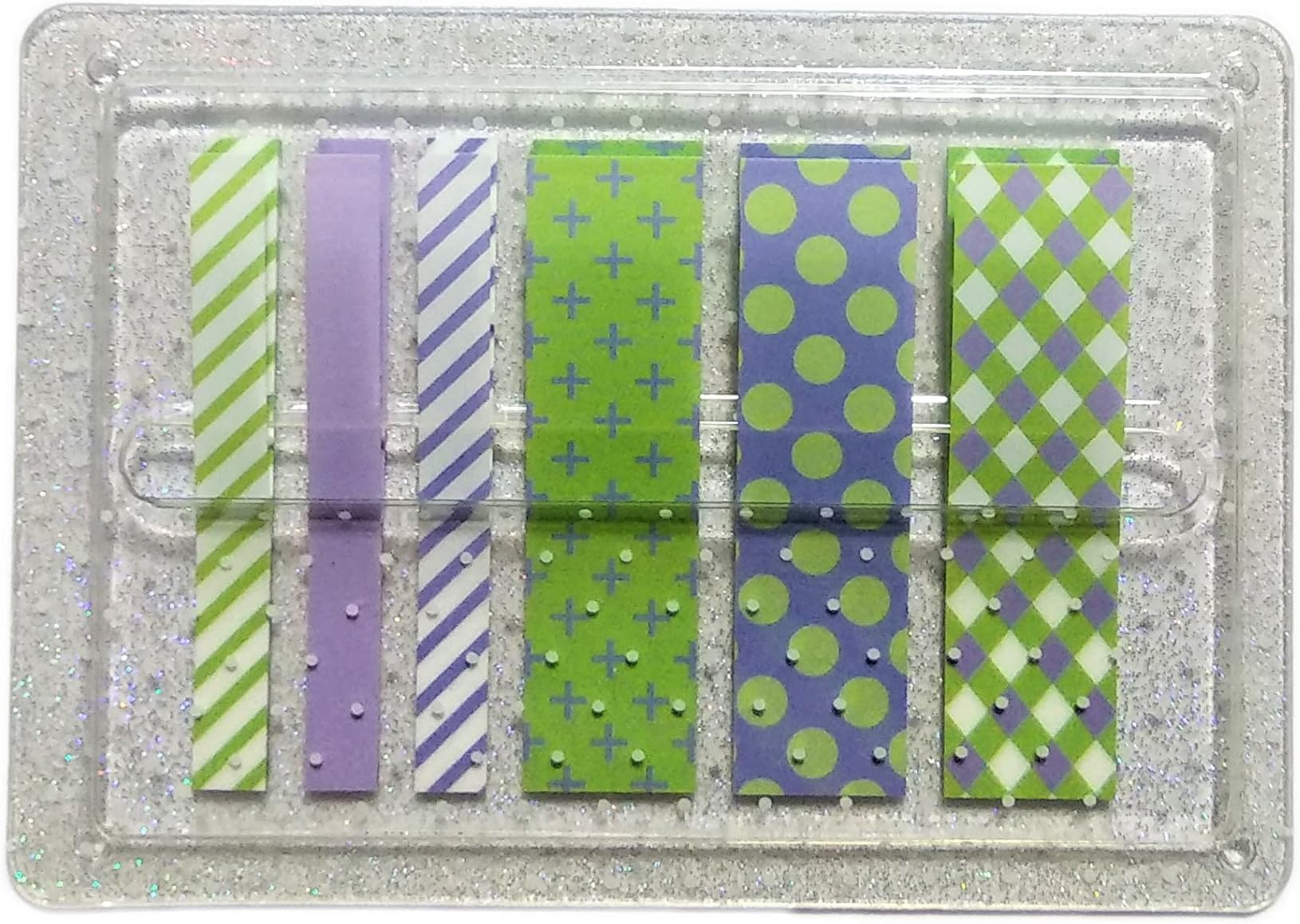 120 Sticky Pattern Flags Dispenser Stickers Notes Page Marker Index Tabs Pop-up (Green Kilt)