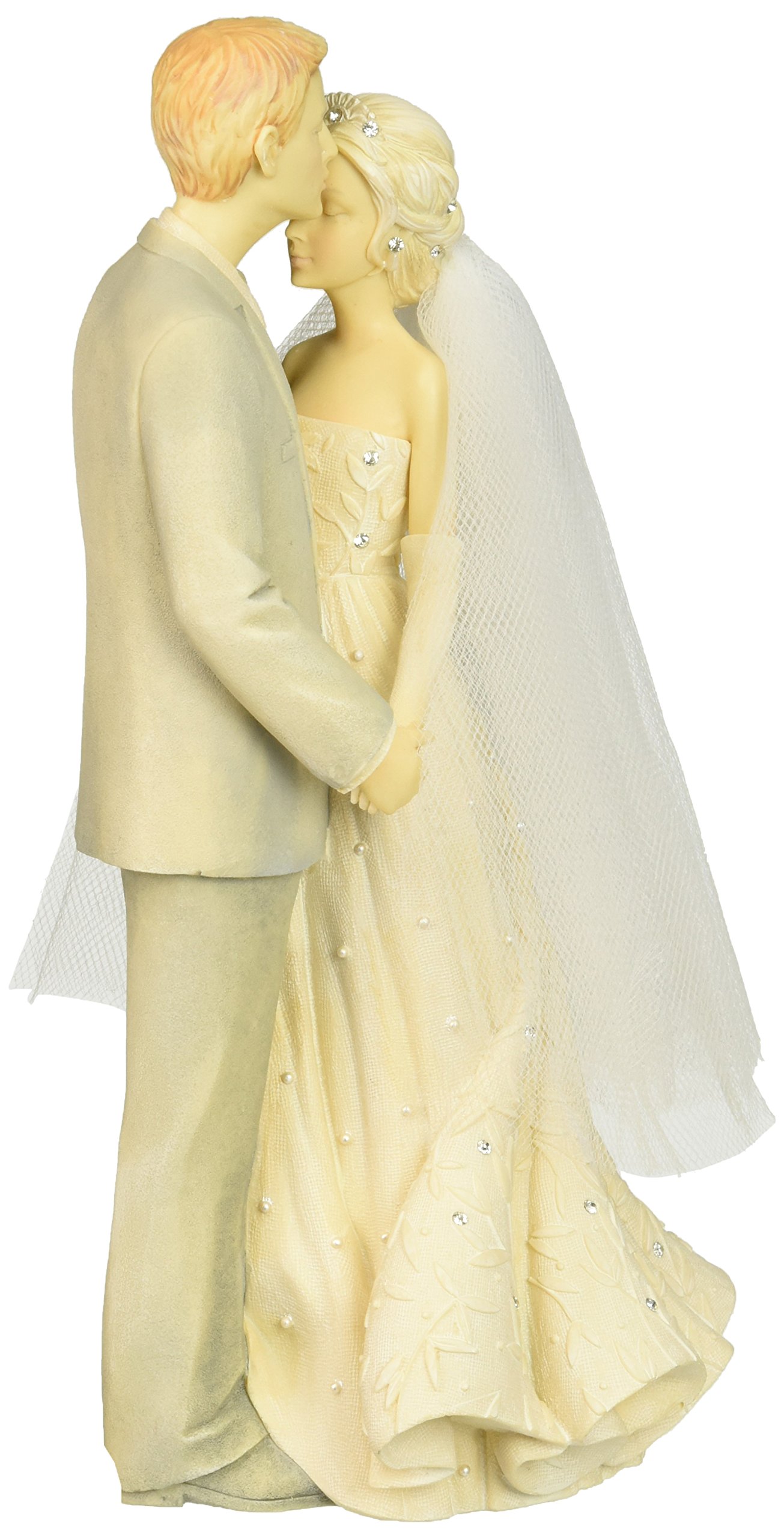 Enesco Gift Foundations Bride & Groom Stone Resin Figurine Set