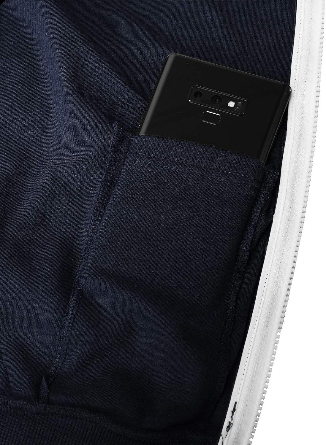 H2H Mens Casual Zip up Hoodie Jacket Double Cotton Lightweight Hooded at  Men’s Clothing store
