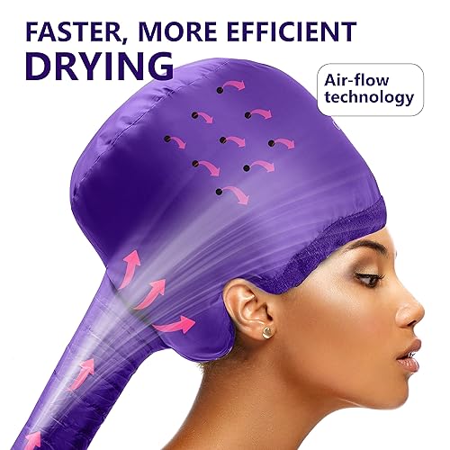 Amazon Satin Diffuser Cap Bonnet Hair Dryer W/A Headband