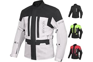 BYKR Adventure Touring Motorcycle Jacket For Men & Women Enduro Biker Textile Riding Gear CE Armored