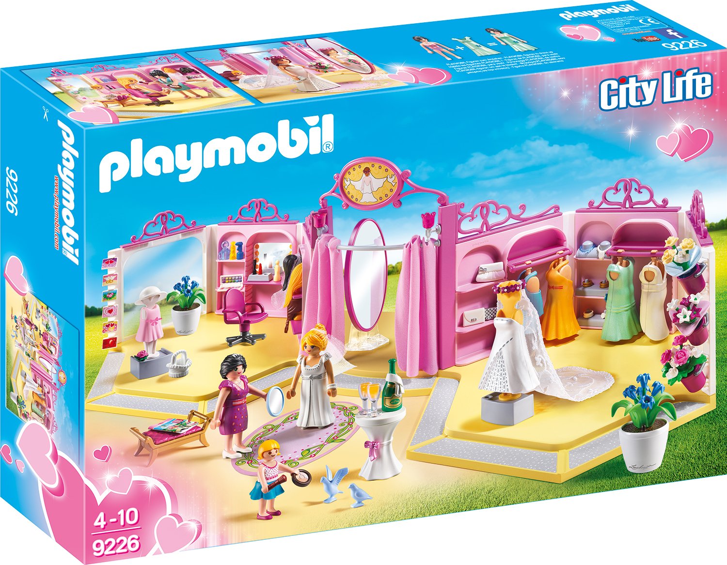 PLAYMOBIL City Life 9226 Brautmodengeschäft mit Salon, Ab 4 Jahren ...