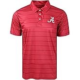 FOCO NCAA Mens NCAA College Team Logo Striped Polyester Polo Short Sleeve Shirt