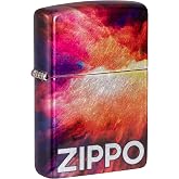 Zippo Tie Dye Design 540 Tumbled Chrome Pocket Lighter
