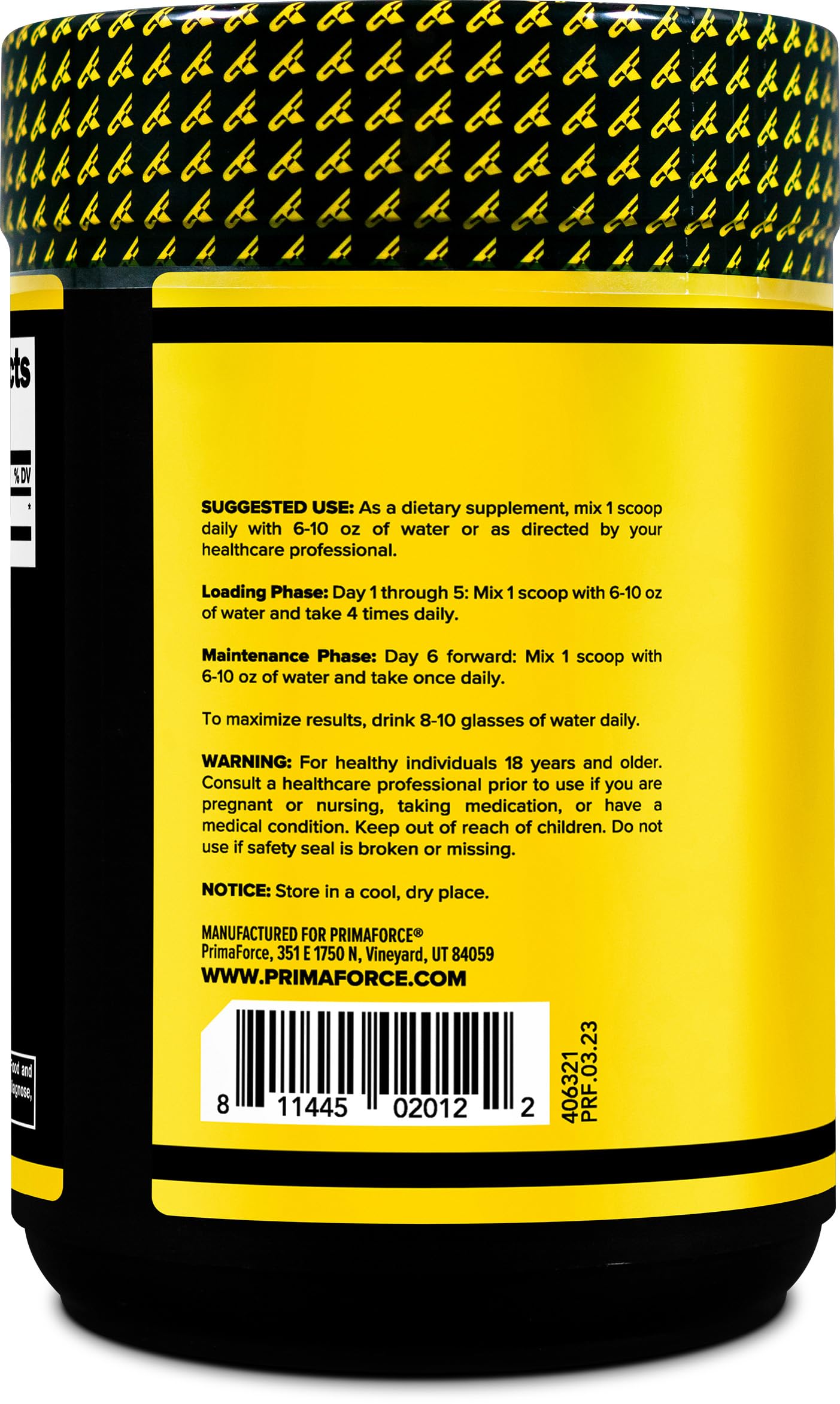 Primaforce Creatine Monohydrate Powder – 1,000 Grams - Micronized