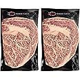 Nordic Catch - 16oz Grade A5 Japanese Wagyu Beef, Ribeye Steak Without Bone, Always Fresh Thick Cut, 1 Pound Skin-Packed 100% Authentic A5 Wagyu Steak from Kagoshima Reserve - Great Gift, (2 Pack)