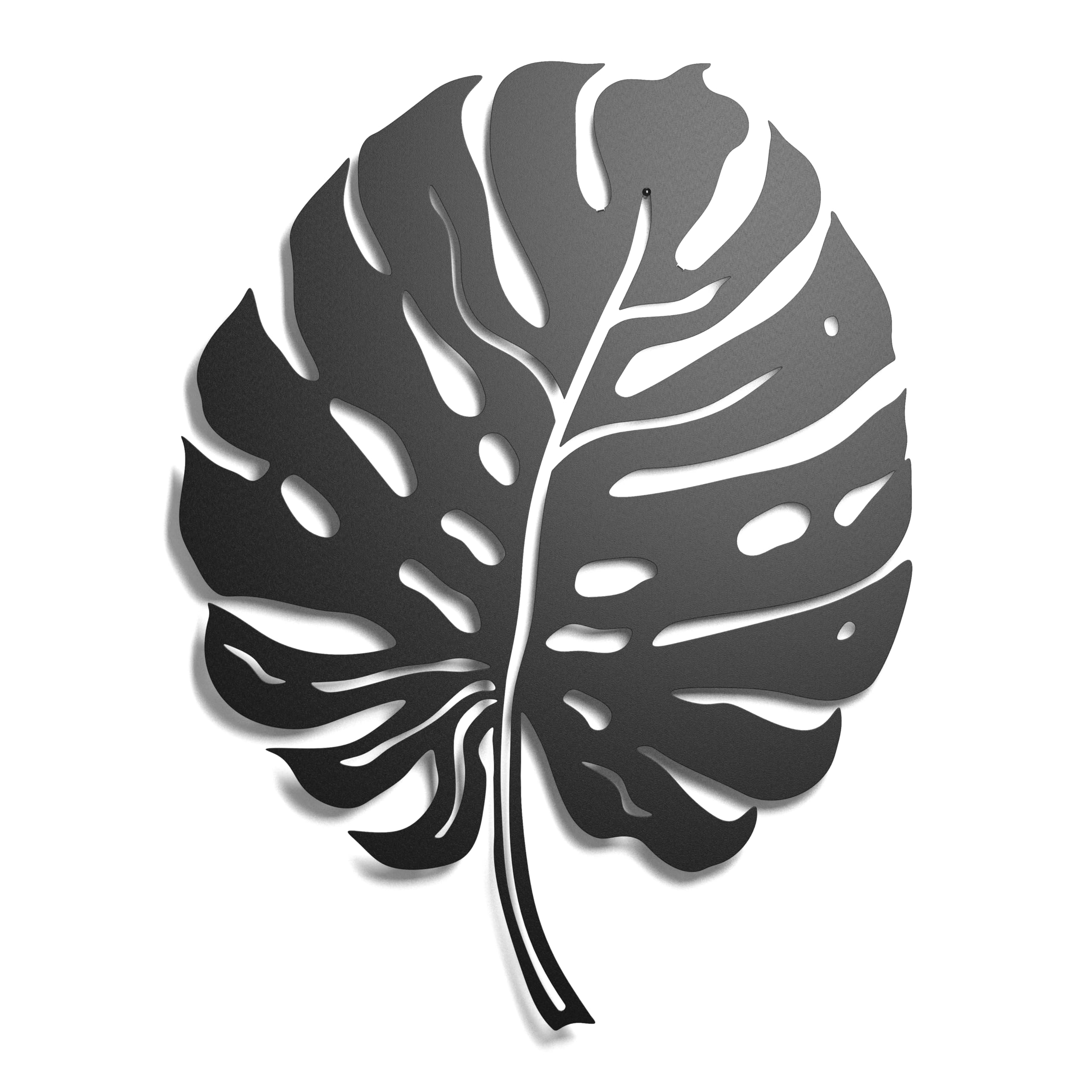Keluly 100% Metal Tropical Leaves Wall Sculpture (Monstera)