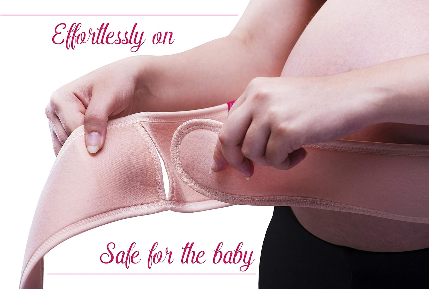 LucyVee Maternity Belt - Comfortable Pregnancy Support for Back & Pelvic Pain Relief with Adjustable Straps. Ergonomic Shape, Breathable Fabric, one Size, Nude: Health & Personal Care