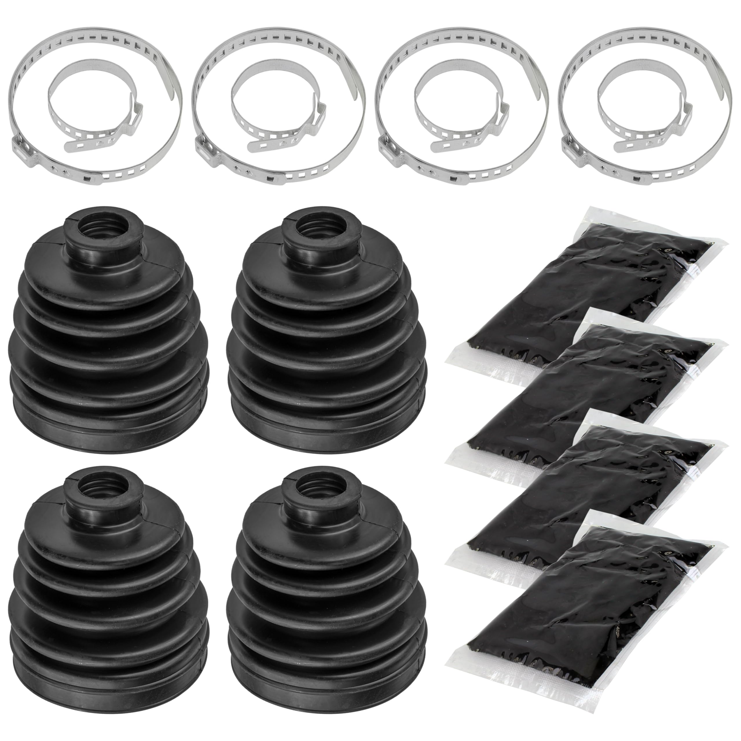 Photo 1 of Caltric 2 Rear Axle Inner And Outer CV Boot Kits Compatible with Polaris Sportsman 500 4X4 HO 1999-2005