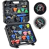 Orion Motor Tech Coolant Pressure Tester Kit, 31pc Master Coolant Vacuum Refill Kit with 23 Radiator Adapters, Radiator Cooli