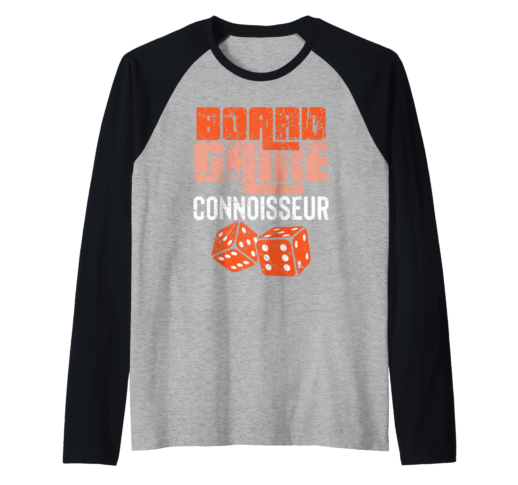 Board Game Connoisseur Raglan Baseball Tee
