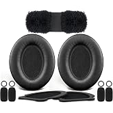 SOULWIT Replacement Kit for Bose Aviation (A20/X A10) - Black | EarPads + Headband + Mic Cover for (A20/X A10) Headphones