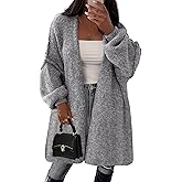 PRETTYGARDEN Long Cardigan Sweaters for Women Trendy Fall 2026 Oversized Knit Sweater Jacket Coats Winter Fashion Clothing