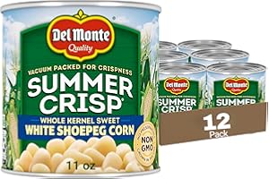 Del Monte Summer Crisp White Shoepeg Corn, 11 oz. Can (pack of 12)