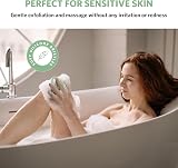 Sndyi Silicone Body Scrubber Leaf Shaped Gentle Exfoliating Green view 5