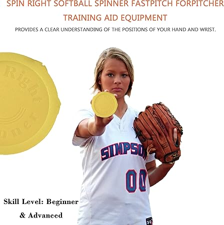 Amazon Com Militaria Spin Right Softball Spinner Fastpitch For Pitcher Overhand Thrower Training Aid Equipment Spin Right Spinner For Pitchers And Throwing Used At The Women S Professional Fastpitch Sports Outdoors