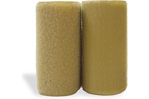 SHERIFFDRINK Beige Hook and Loop Tape 4 inch Sew On Non-Adhesive Hook and Loop Tan Tape 1 Yard Length Fastener Nylon Fabric Ideal for Military Gear Uniform Clothes Bags Shoes DIY Crafts