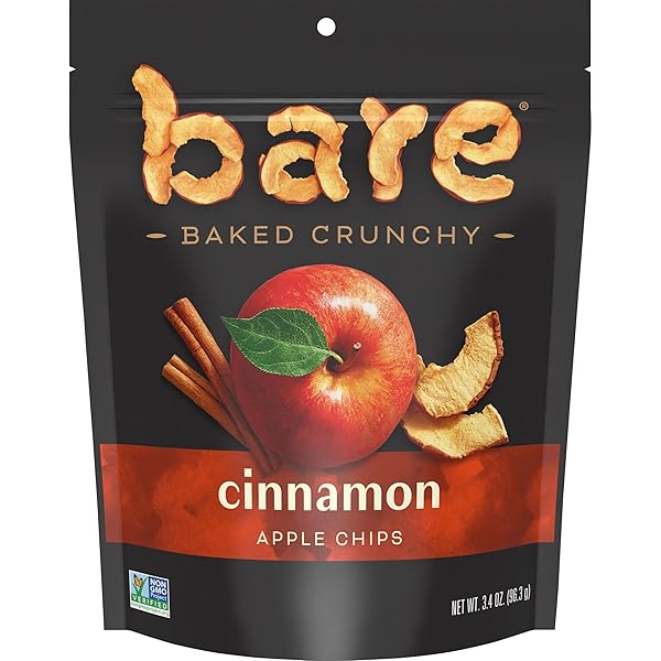 BARE BAKED CRUNCHY APPLE CHIPS, CINNAMON APPLE, GLUTEN...