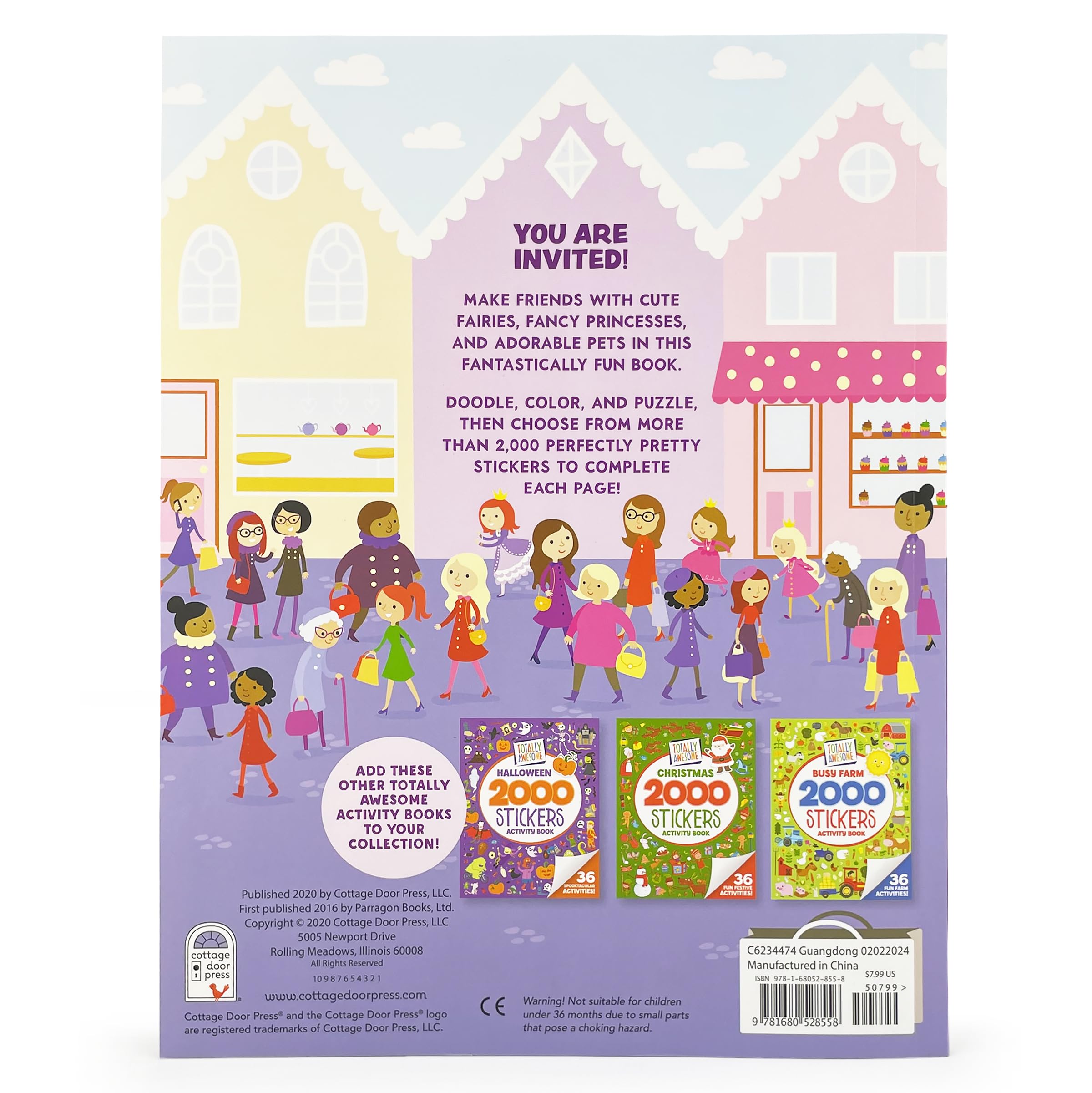 Totally Awesome 2000 Stickers: Perfectly Pretty Princess Activity and Sticker Book for Kids Ages 3-7 (Puzzles, Mazes, Coloring, Dot-to-Dot, And More!) Totally Awesome 2000 Stickers: Perfectly Pretty Princess Activity and Sticker Book for Kids Ages 3-7 (Puzzles, Mazes, Coloring, Dot-to-Dot, And More!) Paperback