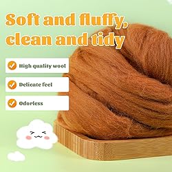 3.53oz Wool Roving Yarn, Wool Felting