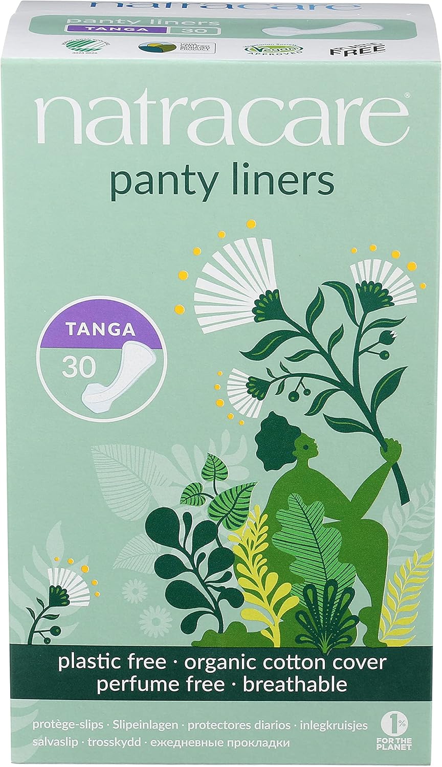 Natracare Natural Panty Liners, Tanga, 30 Count Boxes: Health & Personal Care