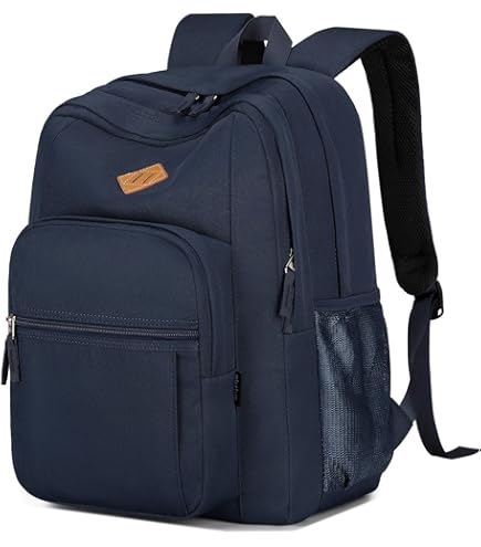Amazon Basics Travel Laptop Backpack with Multiple Pockets and Compartments for 15.6 inch Laptop, Water Resistant, Spacious with Padded Shoulder Straps, Black