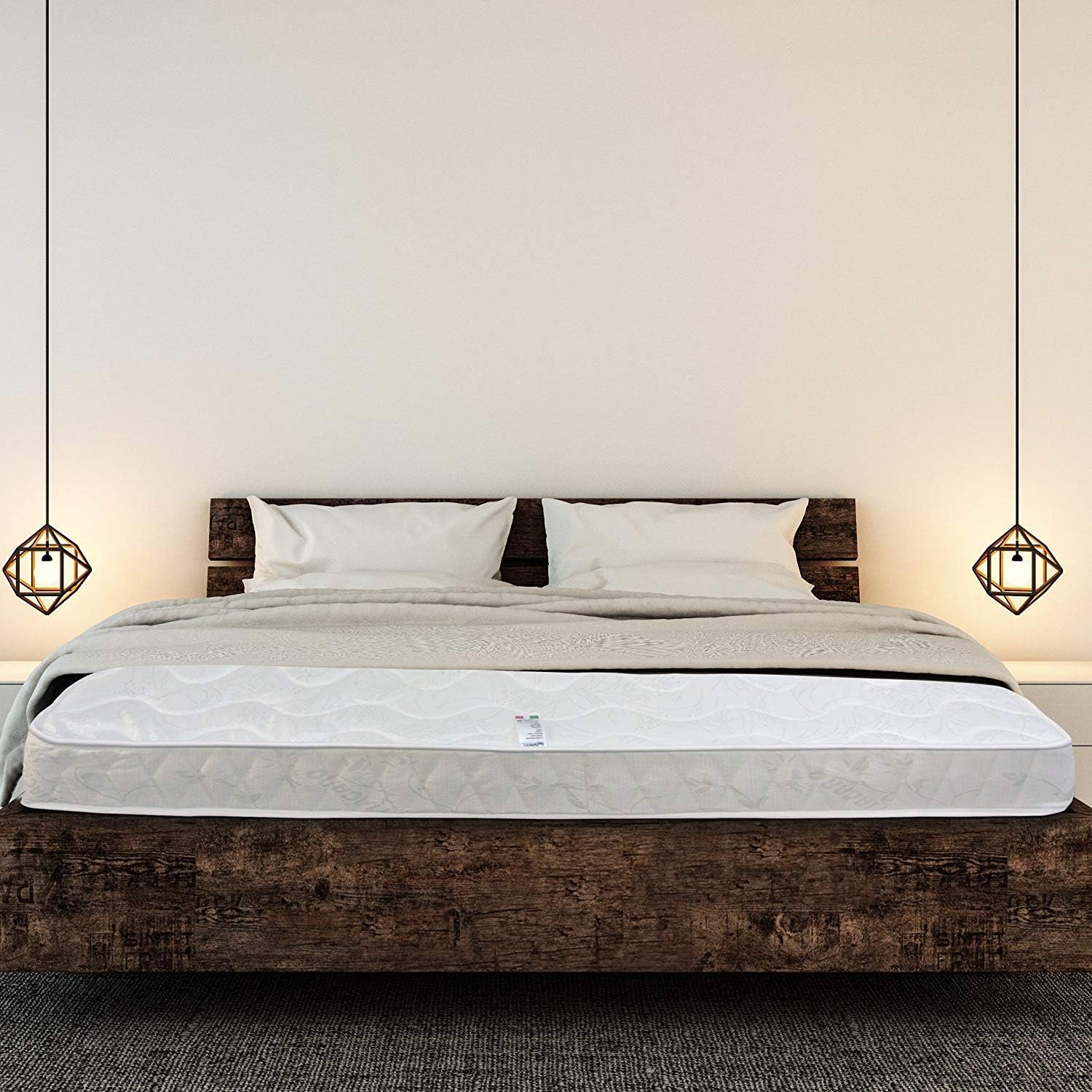 Baldiflex Double 4FT6 Easy Mattress 5.9 inches - Rolled Foam Orthopaedic Medium Firm Mattress (135x190cm)