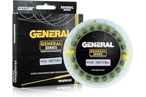 Goture Weight Forward Floating Fly Fishing Line, 100FT Low Memory Fly Line with 2 Welded Loops for Accurate Cast, WF 3 4 5 6 