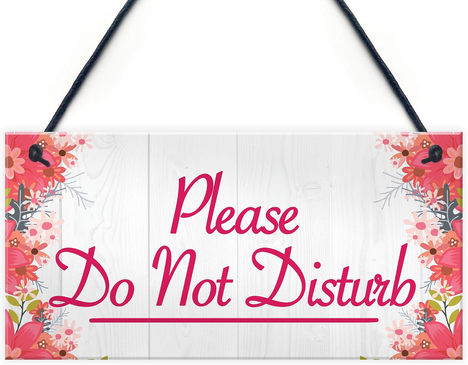 Red Ocean Please Do Not Disturb Therapist Hotel Privacy Hanging Plaque Home Door Gift Sign, 200x100mm