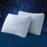 Caelorin Shredded Memory Foam Cooling Soft Bamboo Viscose Pillows King Set of 2, Adjustable Hypoallergenic Hotel Quality Pillows for Back, Stomach or Side Sleeper, Oeko-TEX Certified
