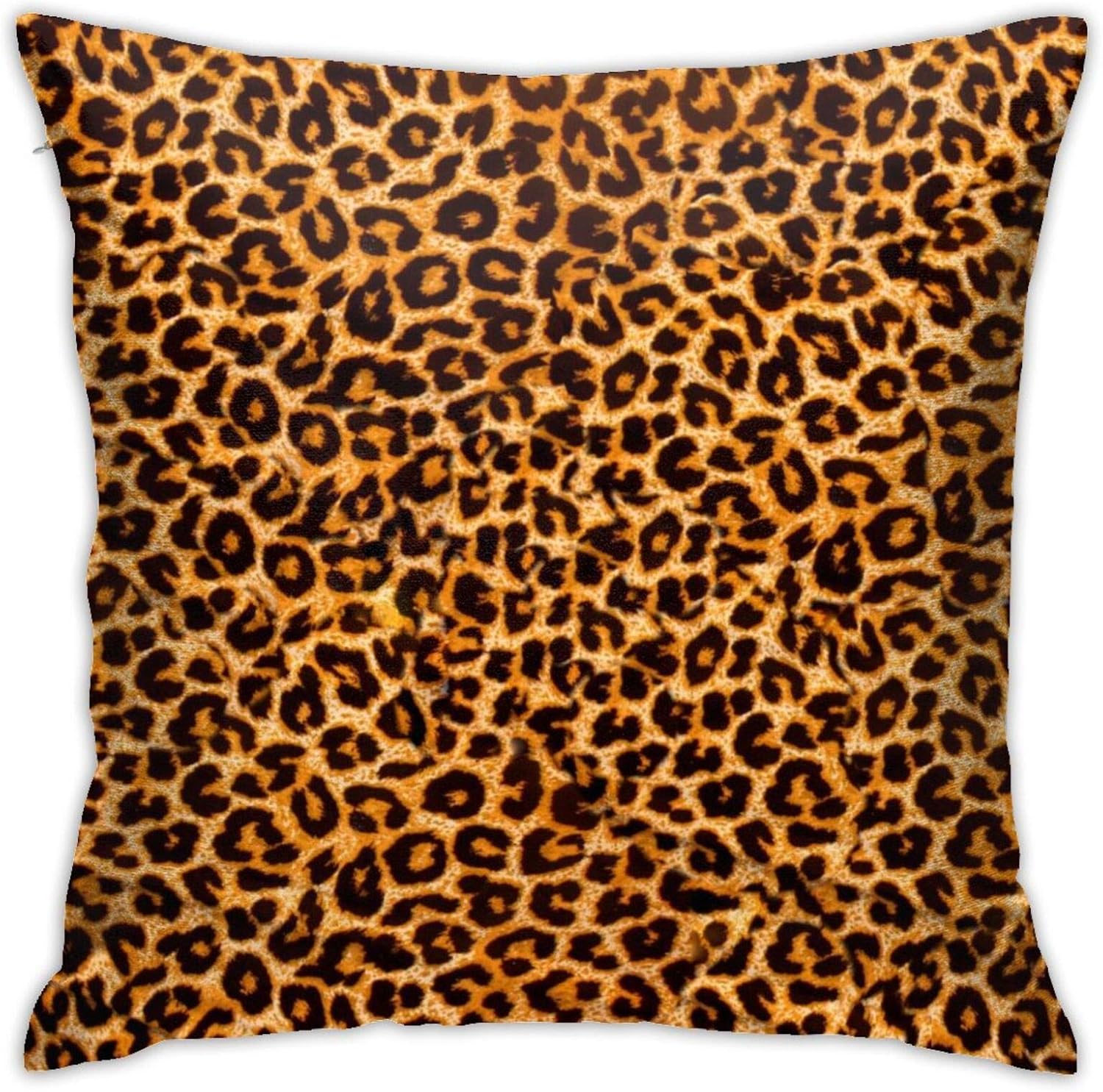 63251vdgxdg Funda de almohada cuadrada con estampado de leopardo, 45 cm