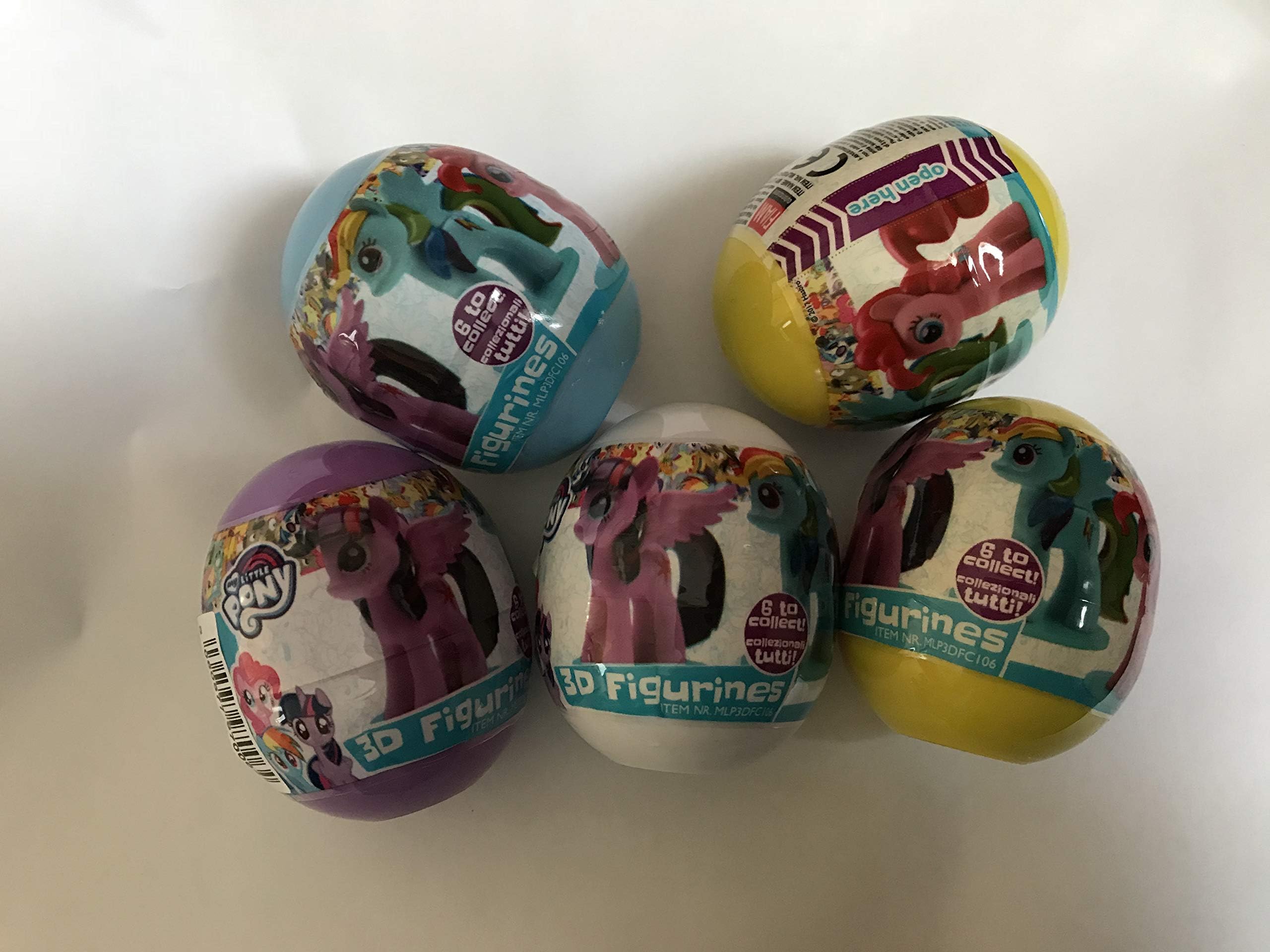Flam MY LITTLE PONY MLP 3D FIGURES BLIND BAG CAPSULES (5 COUNT)