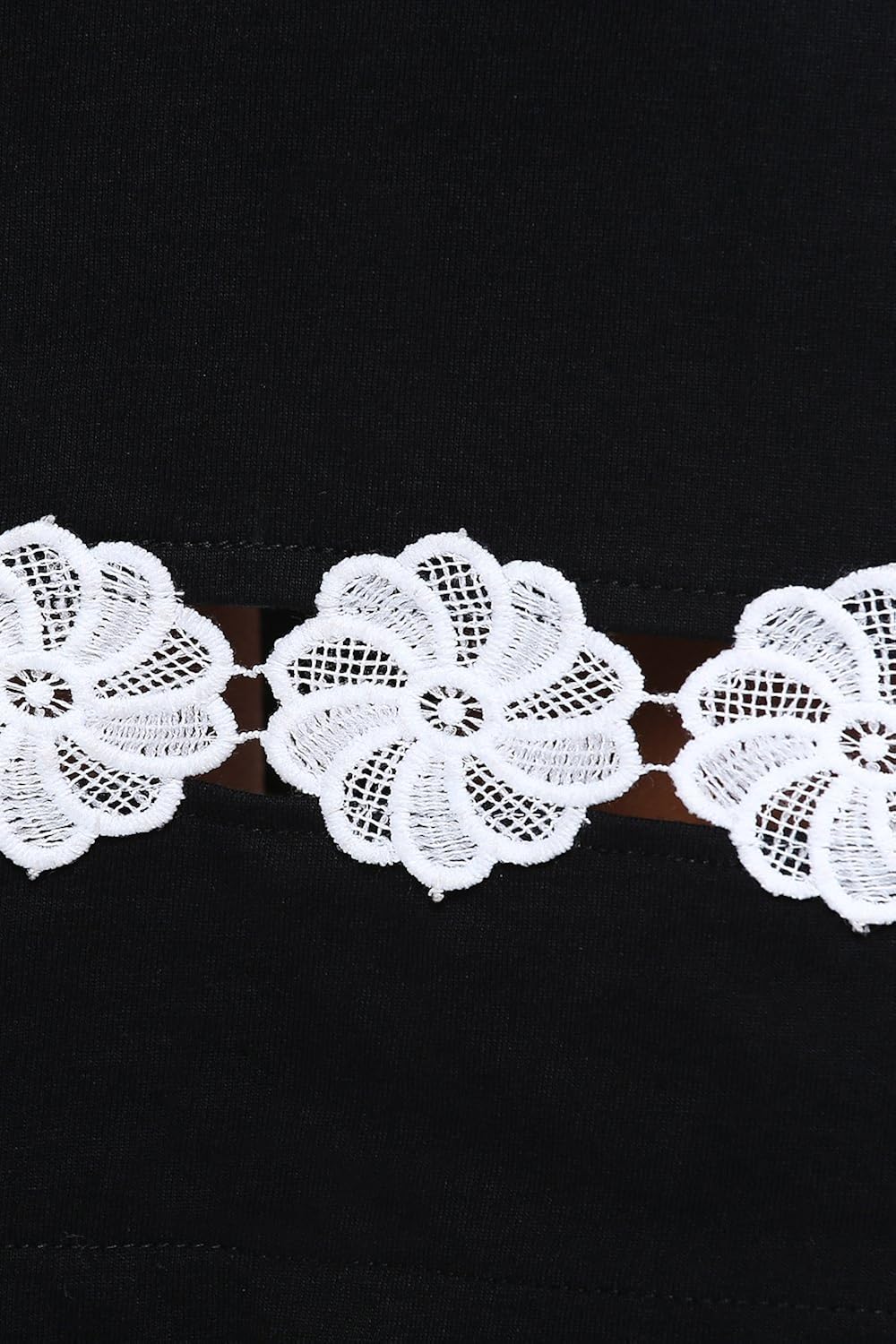 miss chase women's black solid half-sleeve round neck mini shift dresses