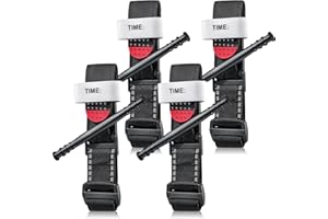 MUSUMEN Tourniquet,Tourniquet with Reinforced Windlass Rod,One-Handed Spinning Design for Quick and Easy Blood Stop in Emergency First Aid,Essential Equipment for Medical Kits TQ