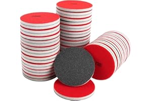 Lainballow 50 Pcs 180 to 3000 Grit Sanding Sponge, 3 Inch Wet Dry Use Sandpaper, Round Sanding Block, Soft Foam Fine Sanding 