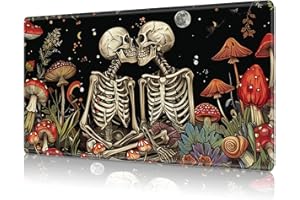 RAUEDWDJS MTG Playmat,Game Play Mat for MTG TCG 24 x 14 inches Cards Game Playmats,Trading Card Game Stitched Play Mats Commander Deck Gaming Desk Mat Card Gameplay Mats-Kiss Skull