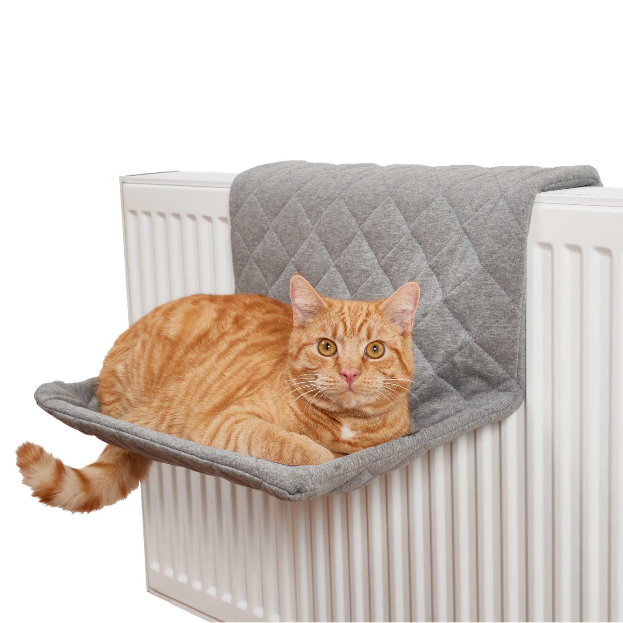 PiuPet® Cat Hammock for Cats up to 7kg Radiator Compatible with 9-12cm Width Bed