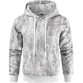 Leidowei Men's Camo Outfitter Fleece Hoodie Pullover Long Sleeve Casual Sweatshirt with Pocket